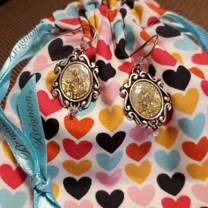 Vintage Brighton wire drop earrings